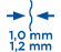 Wandstärke 1,0 mm / 1,2 mm